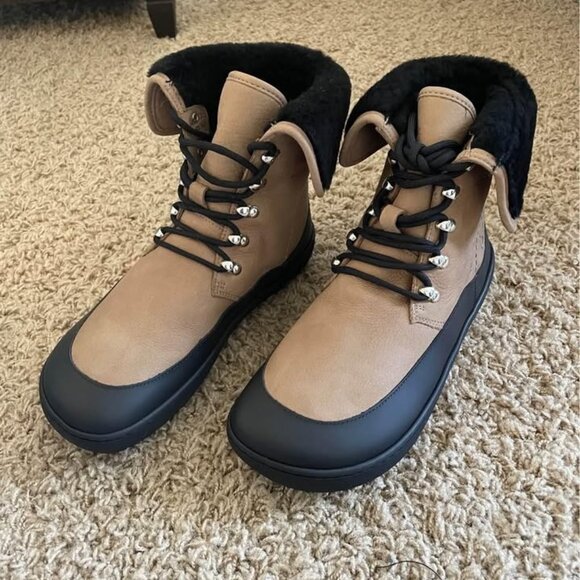LYNX 2.0 Barefoot Leather boots size 39 by Shapen - Leather and Wool Lined - Picture 1 of 5